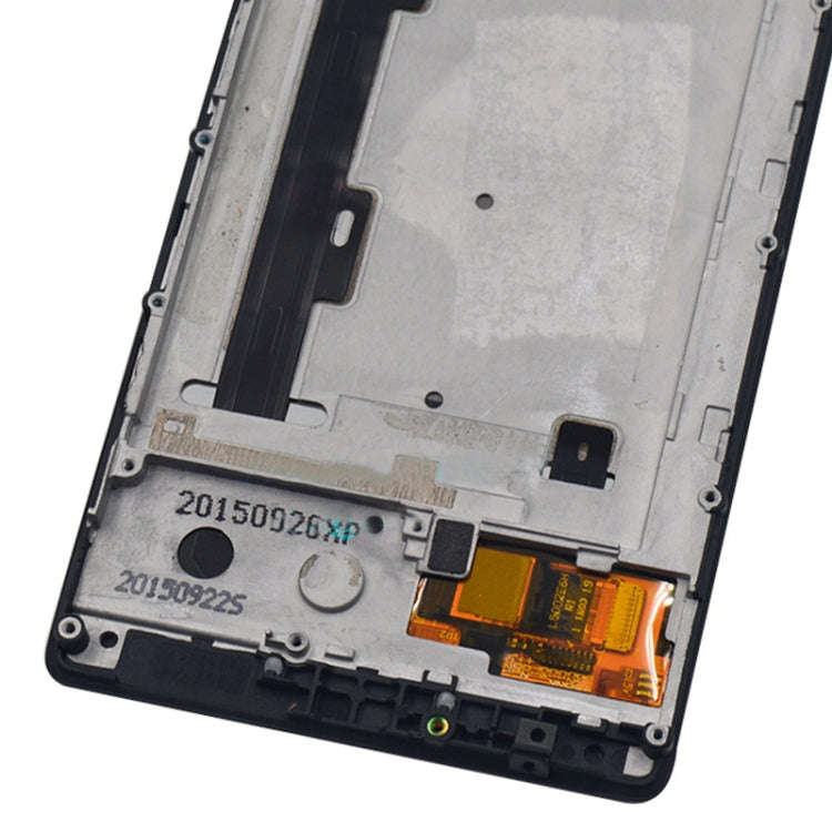 OEM LCD Screen for Lenovo Vibe Shot / Z90 Digitizer Full Assembly with Frame (Black)