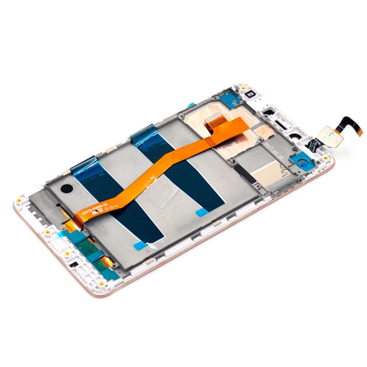 OEM LCD Screen for 5.5 inch Lenovo K6 Note K53a48 Digitizer Full Assembly with Frame (Gold)