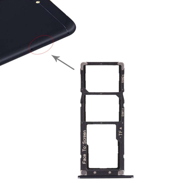2 SIM Card Tray + Micro SD Card Tray for Asus Zenfone 4 Max ZC554KL(Blue)