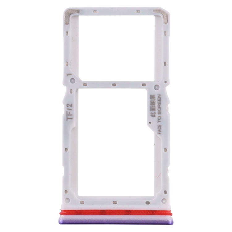 SIM Card Tray + SIM / Micro SD Card Tray for Xiaomi Redmi K30 4G(Purple)
