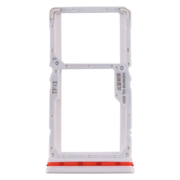SIM Card Tray + SIM / Micro SD Card Tray for Xiaomi Redmi K30 4G(White)