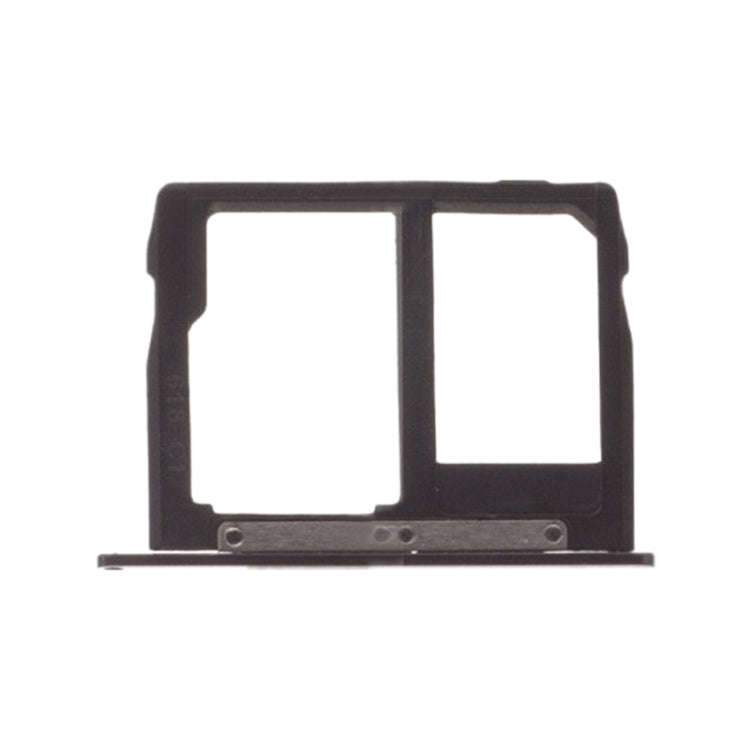 SIM Card Tray + Micro SD Card Tray for Motorola Moto G5S Plus XT1805 (Black)