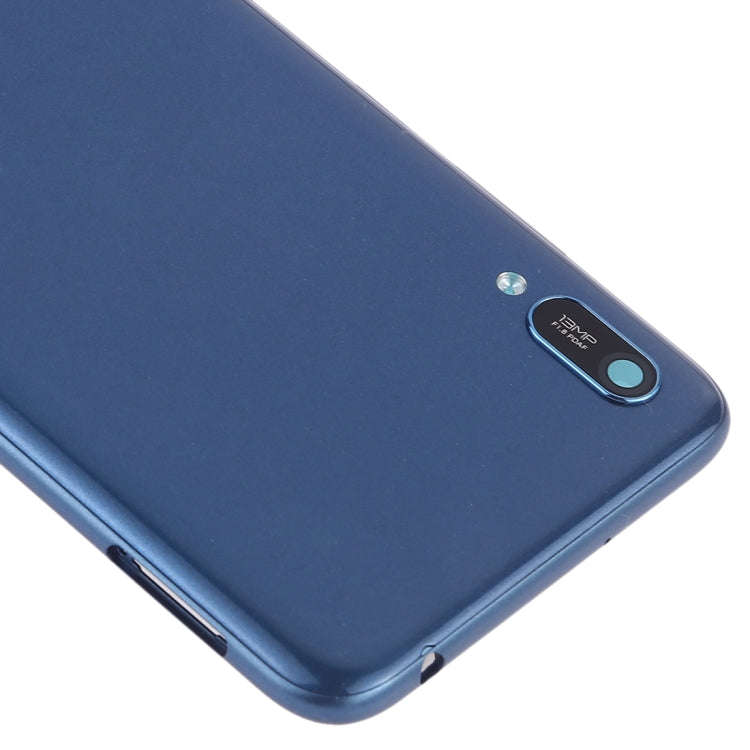 Battery Back Cover with Camera Lens & Side Keys for Huawei Y6 (2019)(Blue)