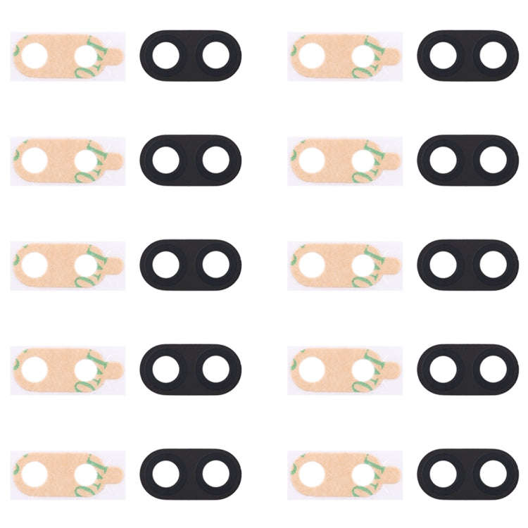 For Galaxy C8 / C710 10pcs Back Camera Lens Cover with Sticker (Black)