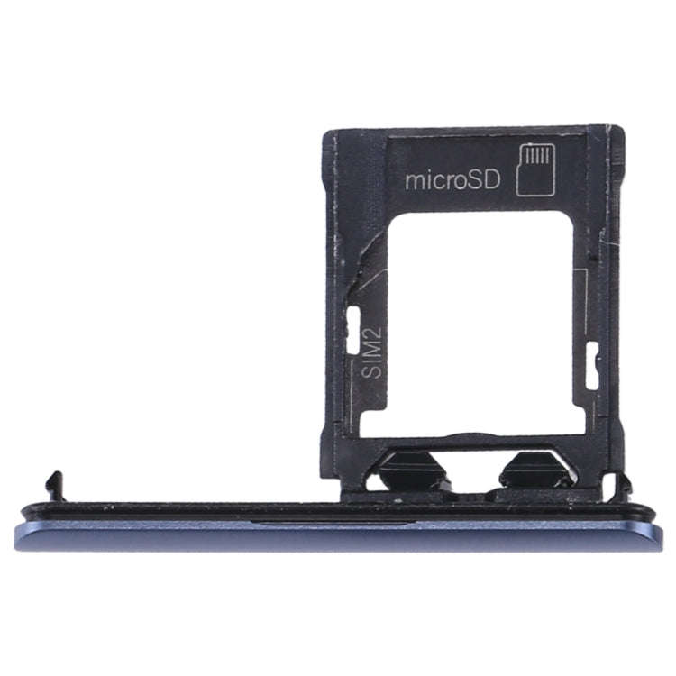 SIM / Micro SD Card Tray, Double Tray for Sony Xperia XZ1(Blue)