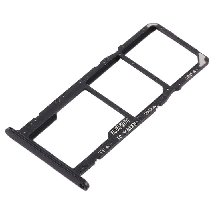 SIM Card Tray + Micro SD Card Tray for Huawei Y5 Prime (2018) / Honor Play 7 (Black)
