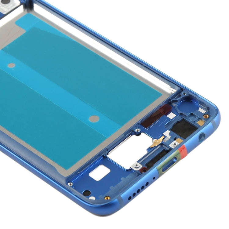 Front Housing LCD Frame Bezel Plate with Side Keys for Huawei Honor 10(Blue)