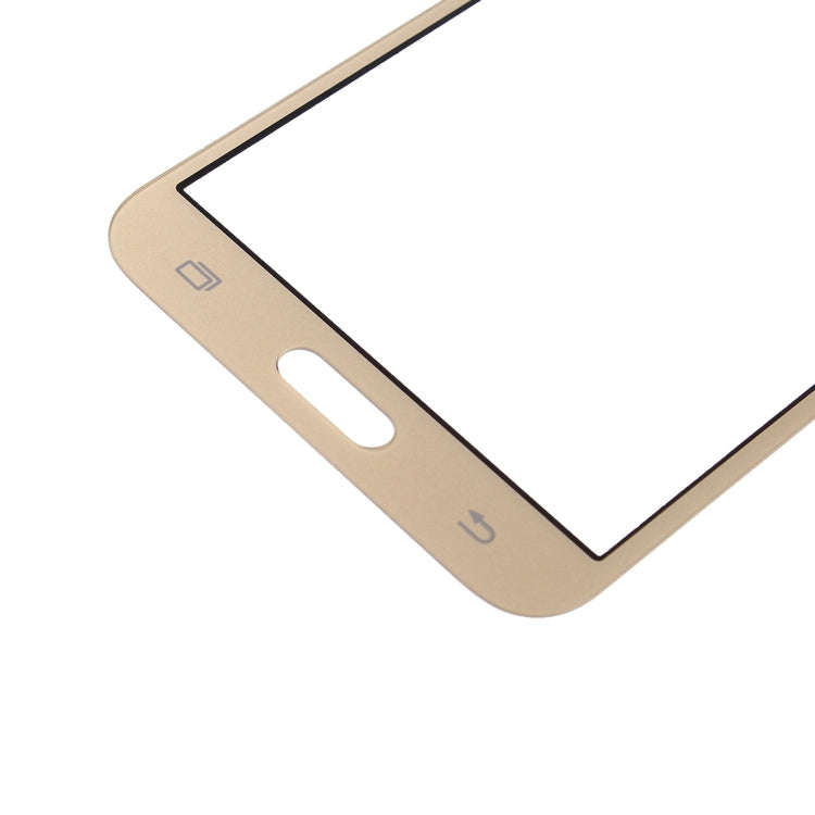 For Galaxy J5 / J500 Front Screen Outer Glass Lens (Gold)