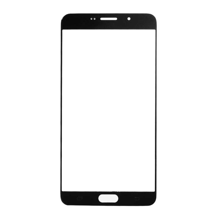 For Galaxy A9 (2016) / A900 Front Screen Outer Glass Lens (Black)