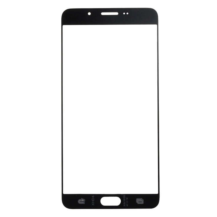 For Galaxy A9 (2016) / A900 Front Screen Outer Glass Lens (Black)