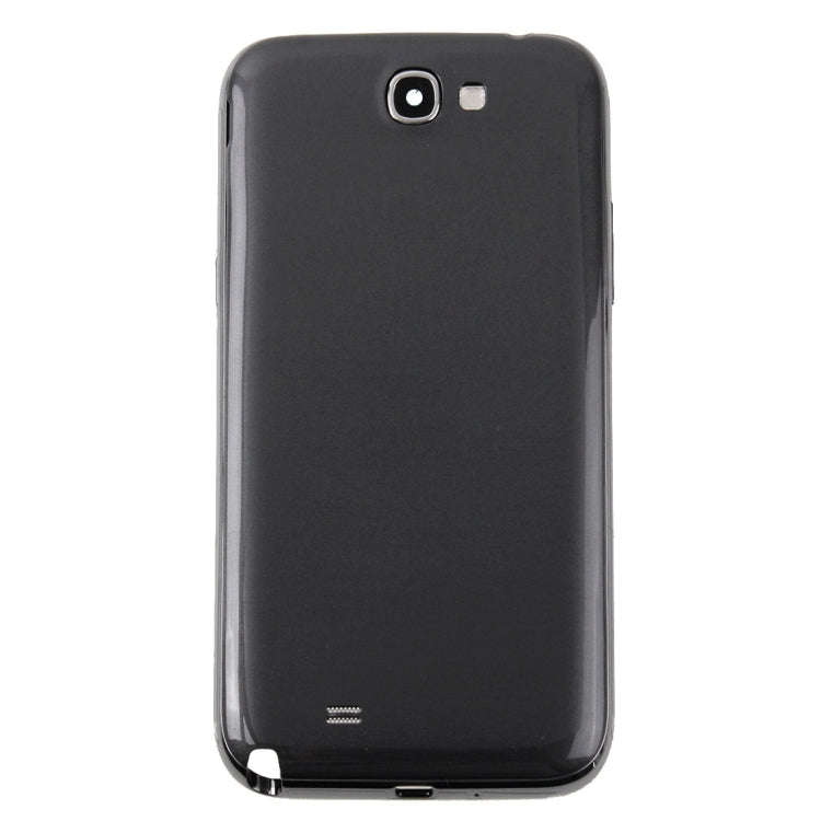 For Galaxy Note II / N7100 Middle Frame Bezel + Battery Back Cover (Black)