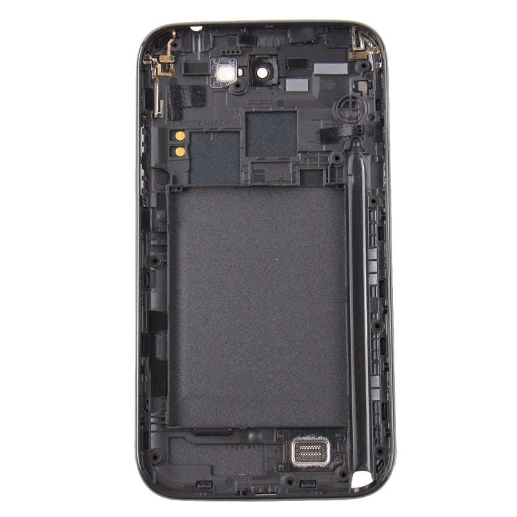 For Galaxy Note II / N7100 Middle Frame Bezel + Battery Back Cover (Black)