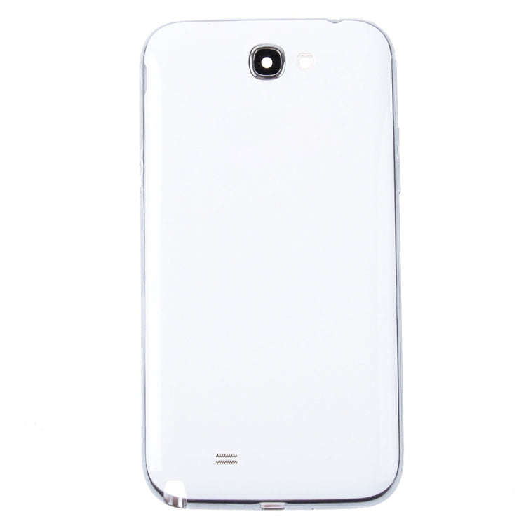 For Galaxy Note II / N7100 Middle Frame Bezel + Battery Back Cover (White)