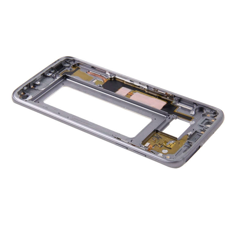 For Galaxy S7 Edge / G935 Front Housing LCD Frame Bezel Plate (Grey)