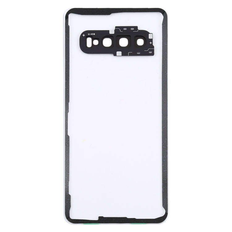 For Samsung Galaxy S10 G973F/DS G973U G973 SM-G973 Transparent Battery Back Cover with Camera Len...