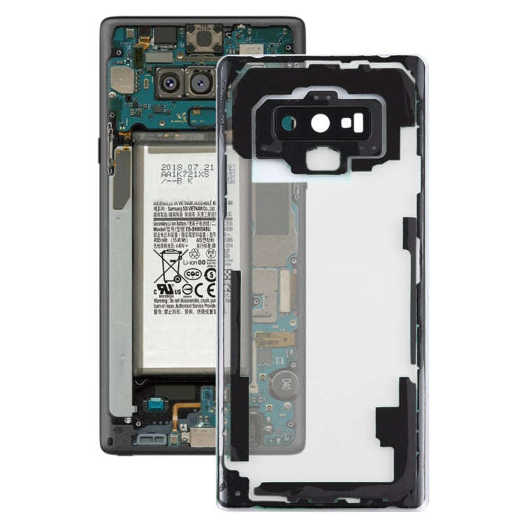 For Samsung Galaxy Note9 / N960D N960F Transparent Battery Back Cover with Camera Lens Cover (Tra...