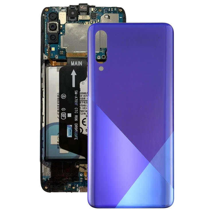 For Samsung Galaxy A30s Battery Back Cover (Purple)