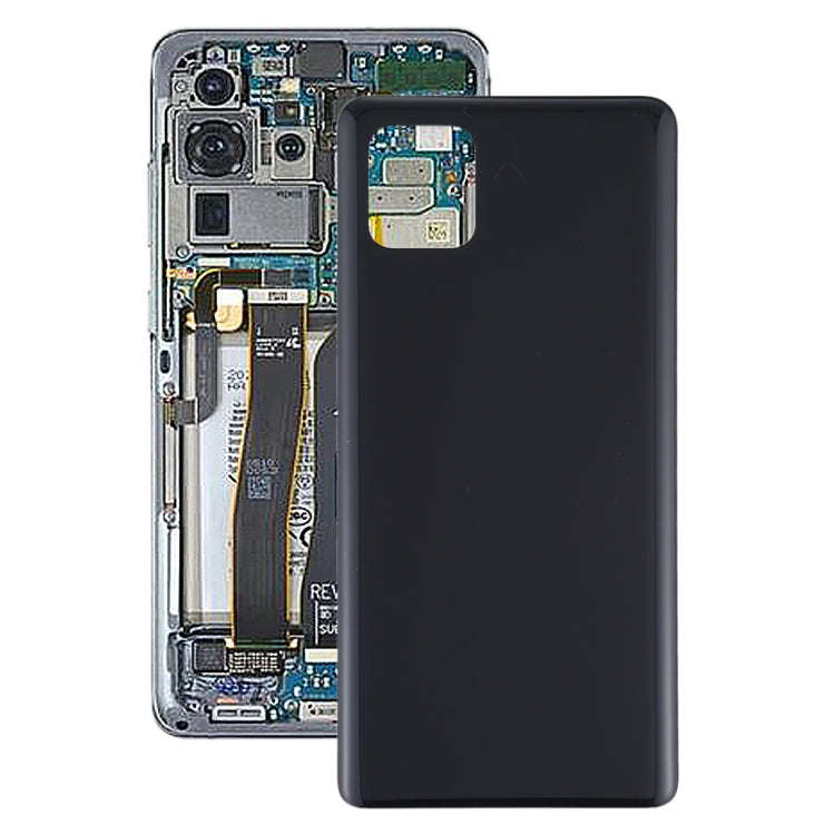 For Samsung Galaxy A91 Battery Back Cover (Black)