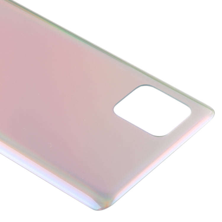For Samsung Galaxy A91 Battery Back Cover (Silver)