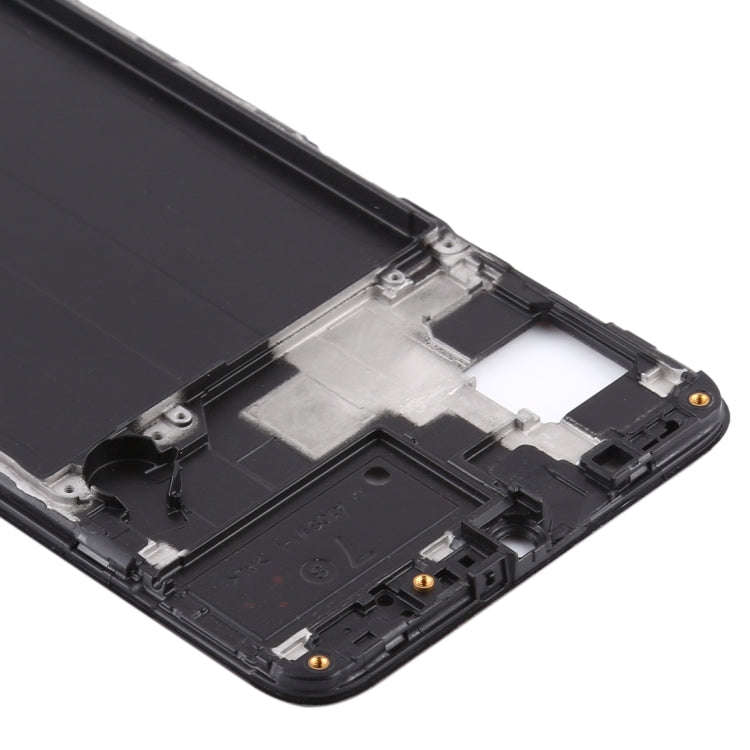 For Samsung Galaxy A70s  Front Housing LCD Frame Bezel Plate (Black)