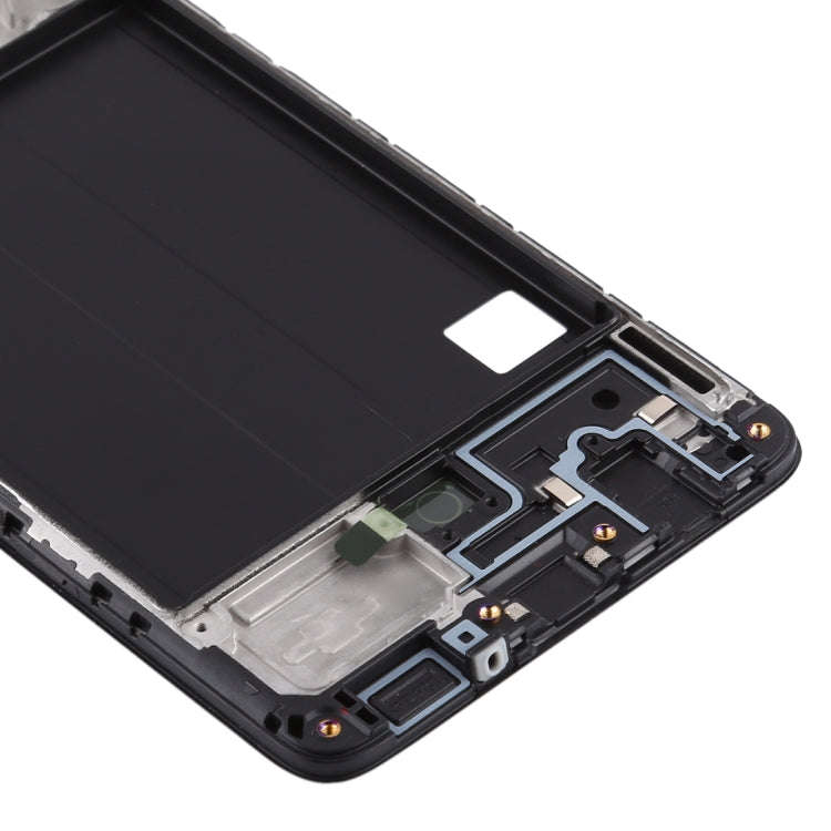 For Samsung Galaxy A51  Front Housing LCD Frame Bezel Plate (Black)