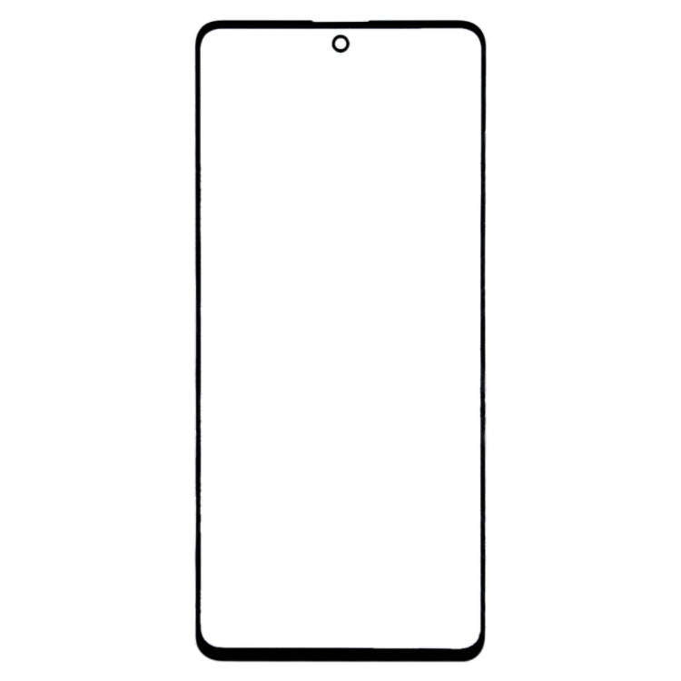 For Samsung Galaxy A71 Front Screen Outer Glass Lens (Black)