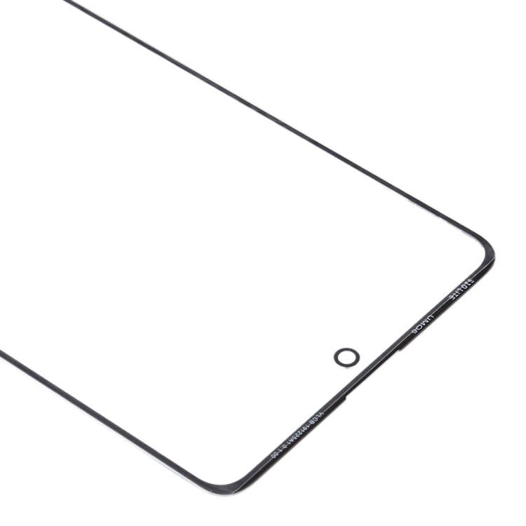 For Samsung Galaxy A71 Front Screen Outer Glass Lens (Black)