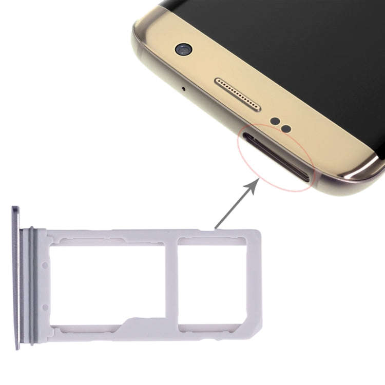 For Galaxy S7 Edge 2 SIM Card Tray / Micro SD Card Tray (Blue)