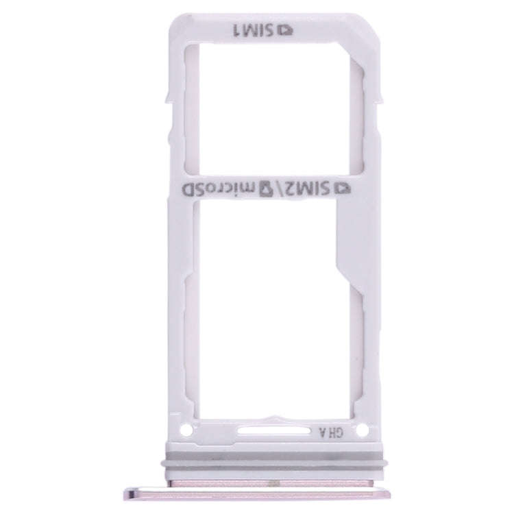 For Galaxy S8 / S8+ 2 SIM Card Tray / Micro SD Card Tray (Pink)