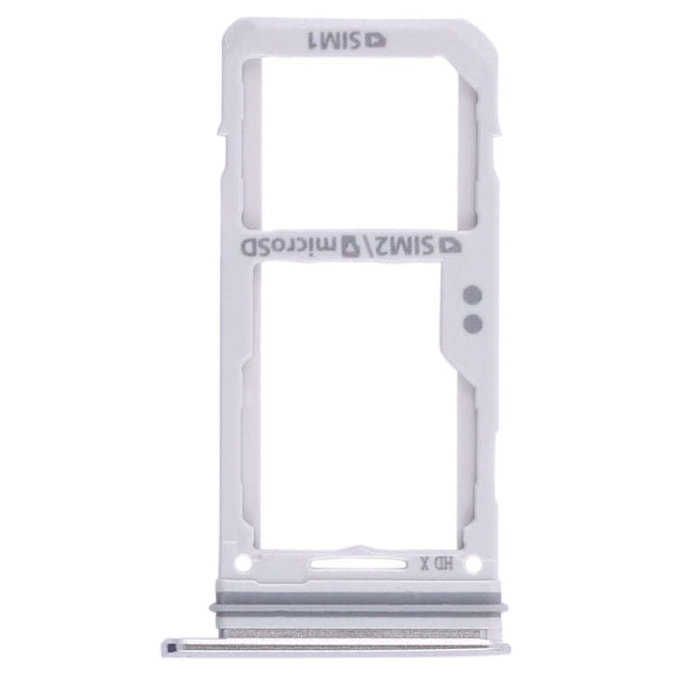 For Galaxy S8 / S8+ 2 SIM Card Tray / Micro SD Card Tray (Silver)