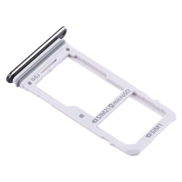 For Galaxy Note 8 2 SIM Card Tray / Micro SD Card Tray (Black)