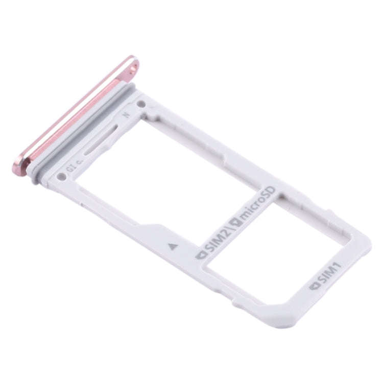 For Galaxy Note 8 2 SIM Card Tray / Micro SD Card Tray (Pink)