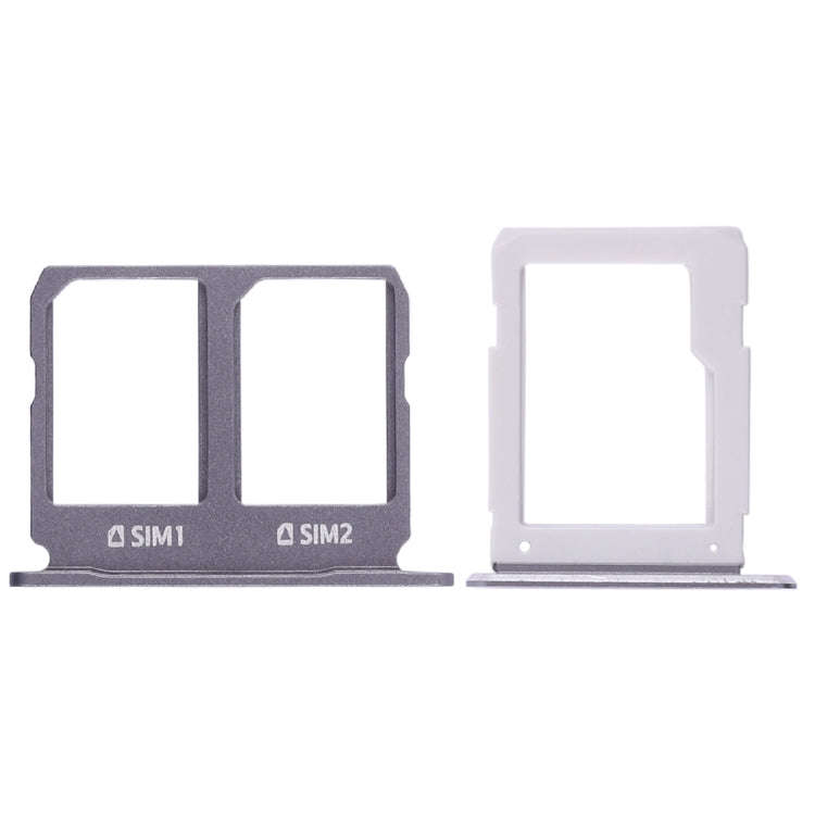 For Galaxy A9100 / A9 (2016) 2 SIM Card Tray + Micro SD Card Tray (Black)