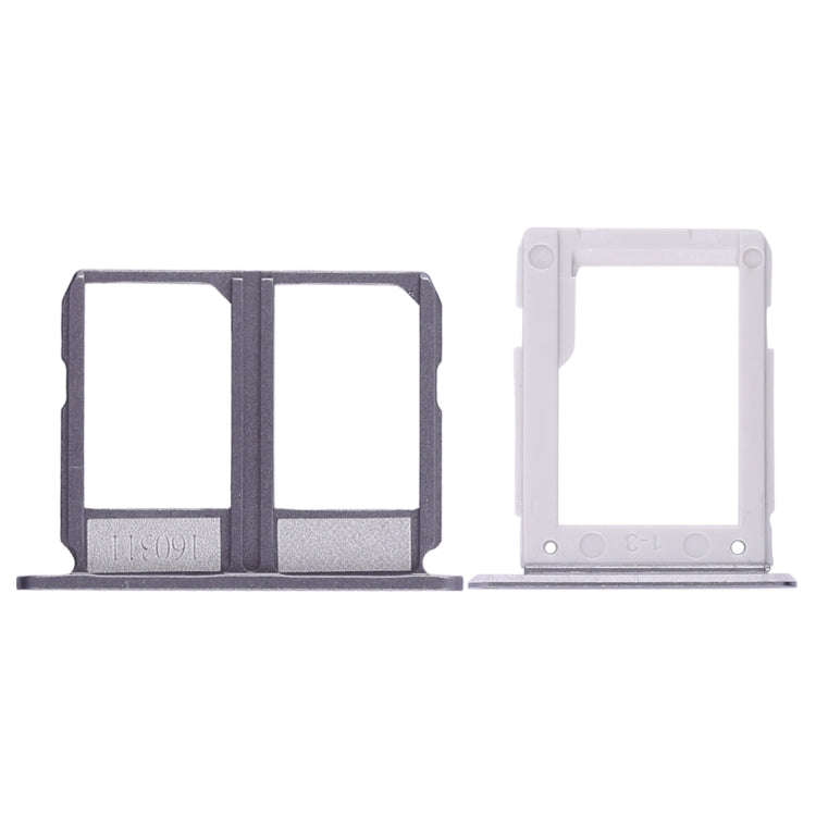For Galaxy A9100 / A9 (2016) 2 SIM Card Tray + Micro SD Card Tray (Black)