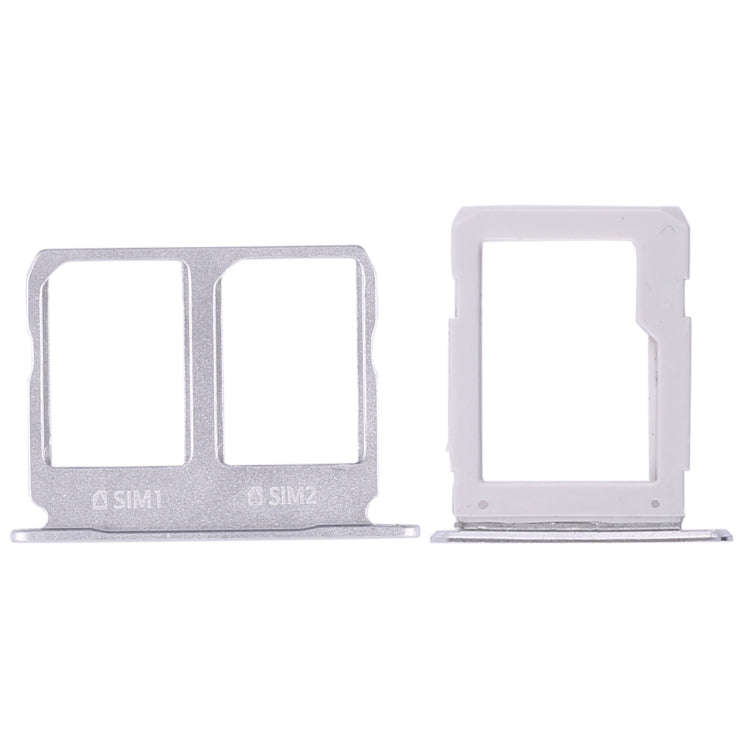For Galaxy A9100 / A9 (2016) 2 SIM Card Tray + Micro SD Card Tray (White)