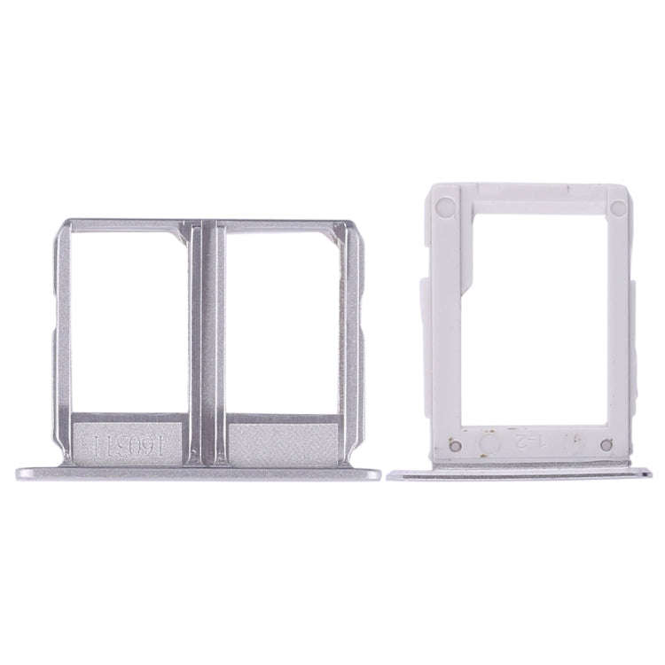 For Galaxy A9100 / A9 (2016) 2 SIM Card Tray + Micro SD Card Tray (White)