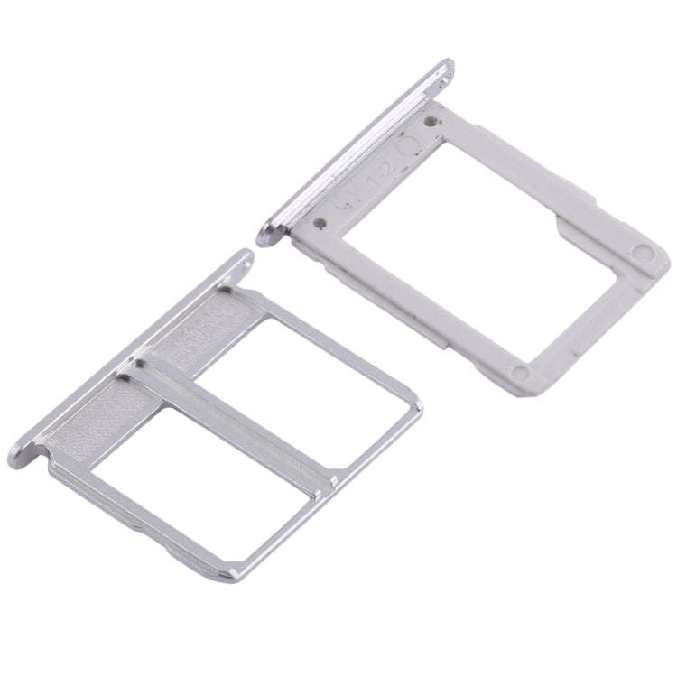For Galaxy A9100 / A9 (2016) 2 SIM Card Tray + Micro SD Card Tray (White)
