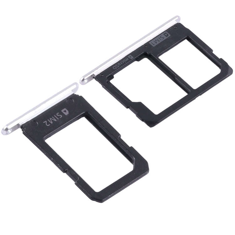 For Galaxy A5108 / A7108 2 SIM Card Tray + Micro SD Card Tray (White)