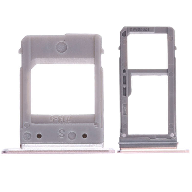 For Galaxy A520 / A720 2 SIM Card Tray + Micro SD Card Tray (Pink)