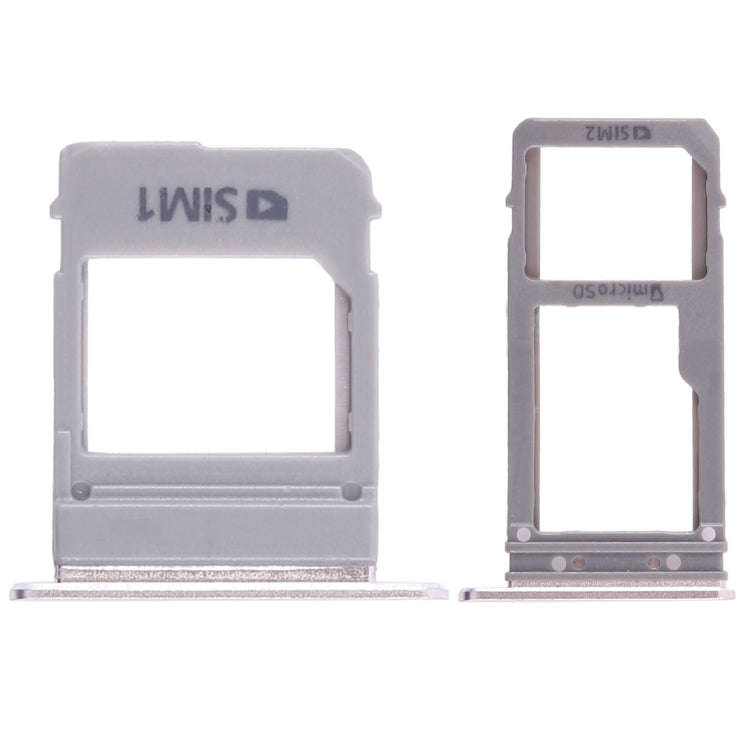 For Galaxy A520 / A720 2 SIM Card Tray + Micro SD Card Tray (Gold)