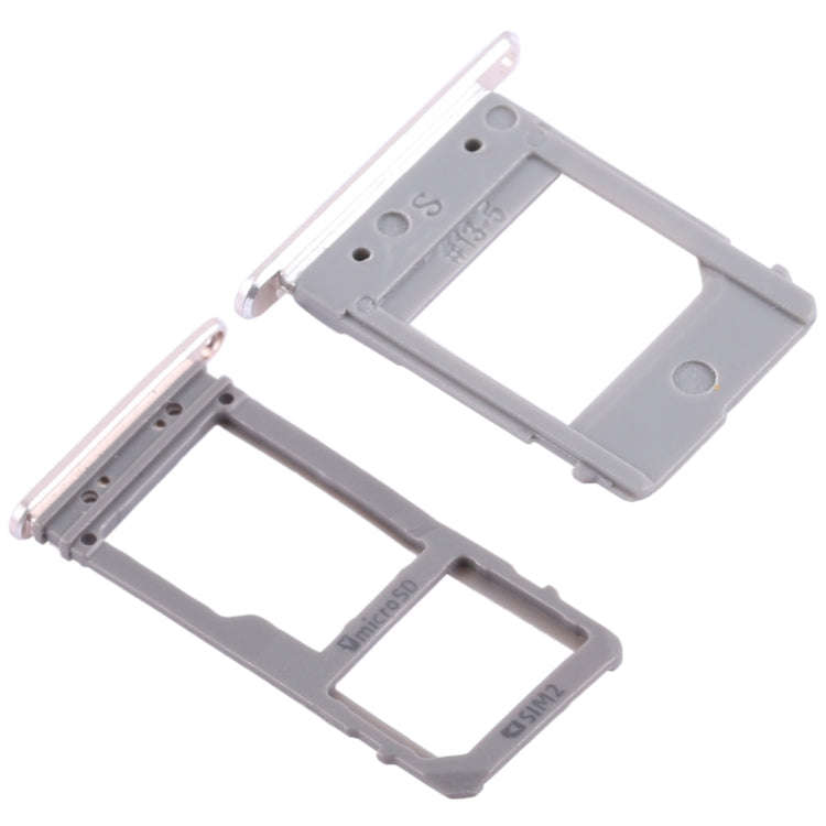 For Galaxy A520 / A720 2 SIM Card Tray + Micro SD Card Tray (Gold)