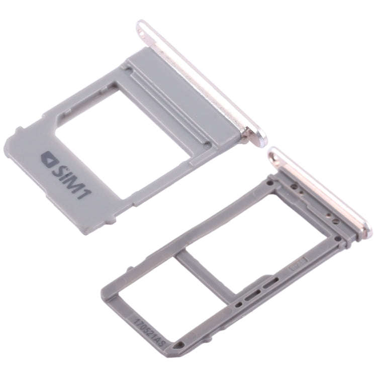 For Galaxy A520 / A720 2 SIM Card Tray + Micro SD Card Tray (Gold)