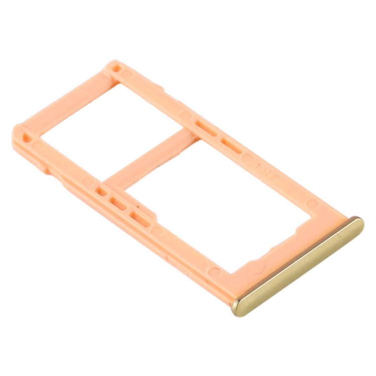 For Samsung Galaxy A60 SIM Card Tray + SIM Card Tray / Micro SD Card Tray (Gold)