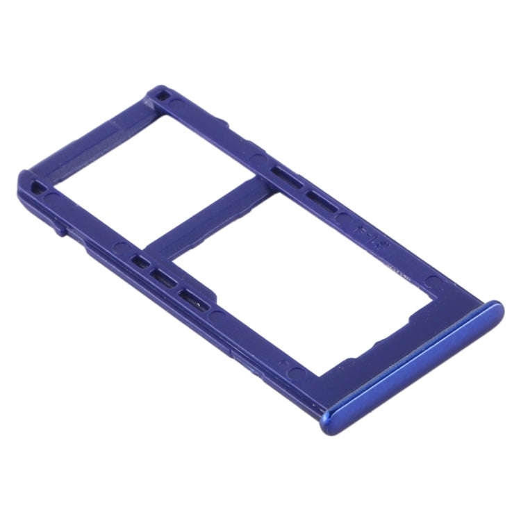 For Samsung Galaxy A60 SIM Card Tray + SIM Card Tray / Micro SD Card Tray (Blue)