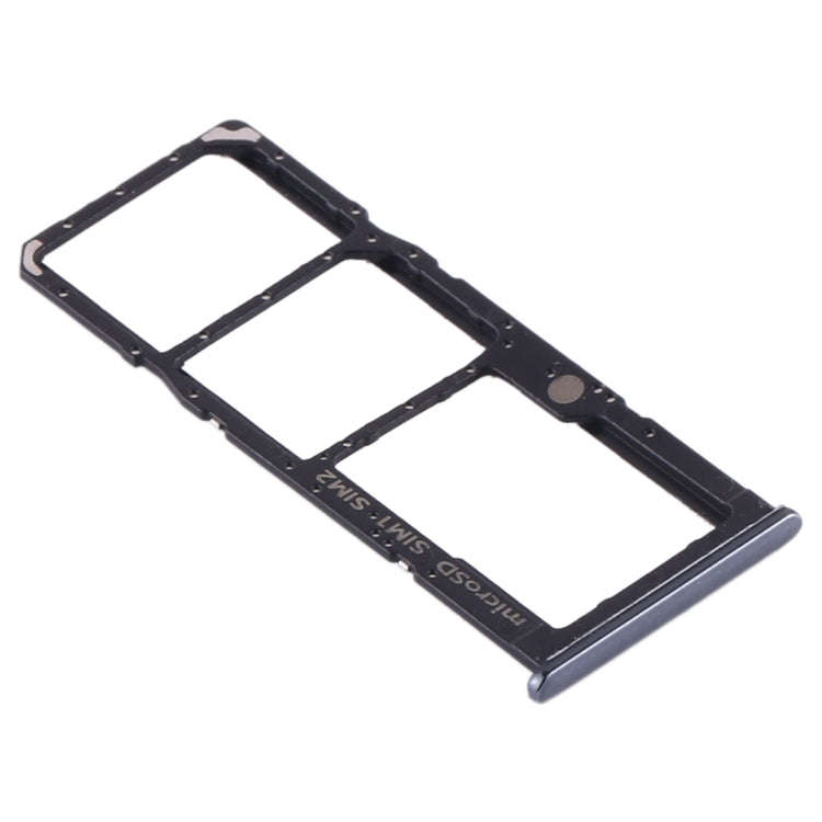 For Samsung Galaxy A30s SIM Card Tray + SIM Card Tray + Micro SD Card Tray (Black)