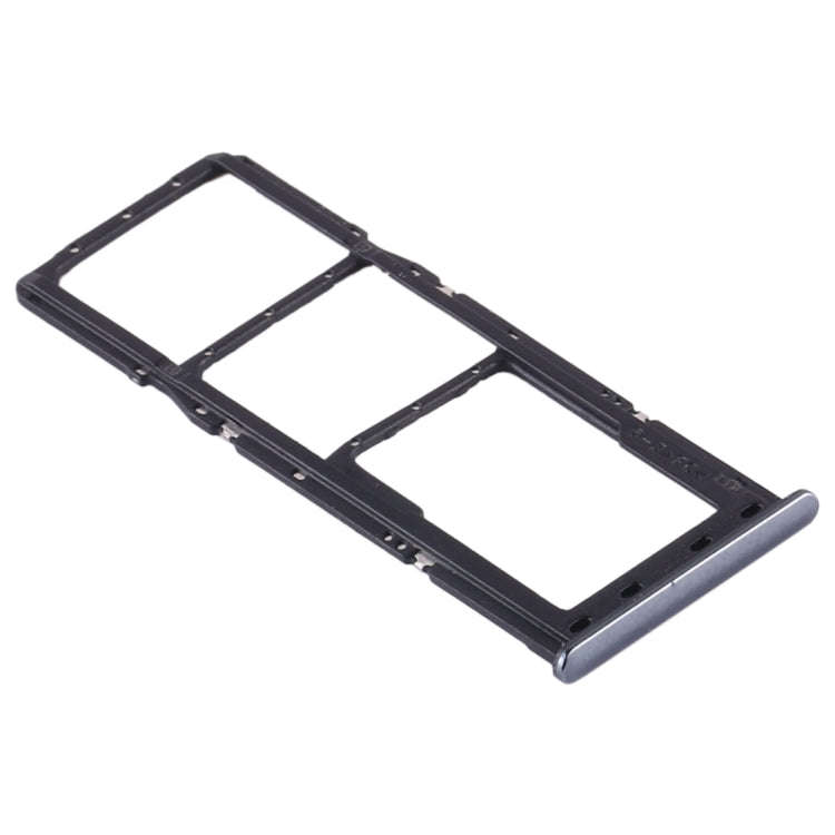 For Samsung Galaxy A30s SIM Card Tray + SIM Card Tray + Micro SD Card Tray (Black)