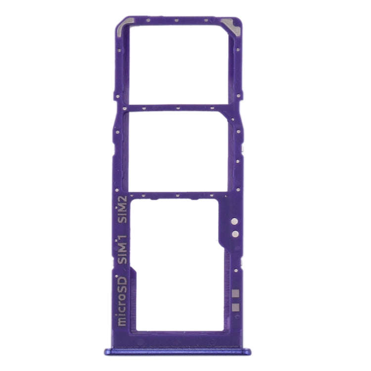 For Samsung Galaxy A30s SIM Card Tray + SIM Card Tray + Micro SD Card Tray (Blue)