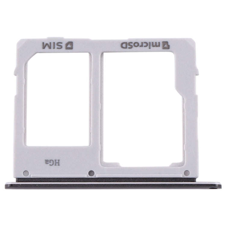 For Samsung Galaxy Tab S5e SM-T725 SIM Card Tray + Micro SD Card Tray (Black)