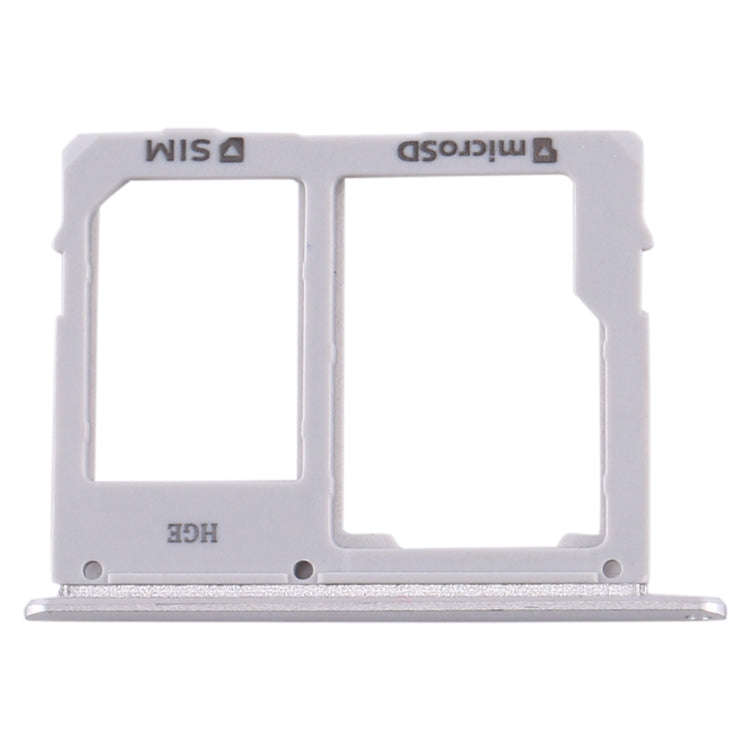 For Samsung Galaxy Tab S5e SM-T725 SIM Card Tray + Micro SD Card Tray (Silver)