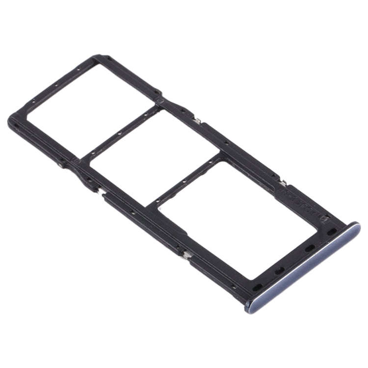 For Samsung Galaxy A71 SIM Card Tray + SIM Card Tray + Micro SD Card Tray (Black)